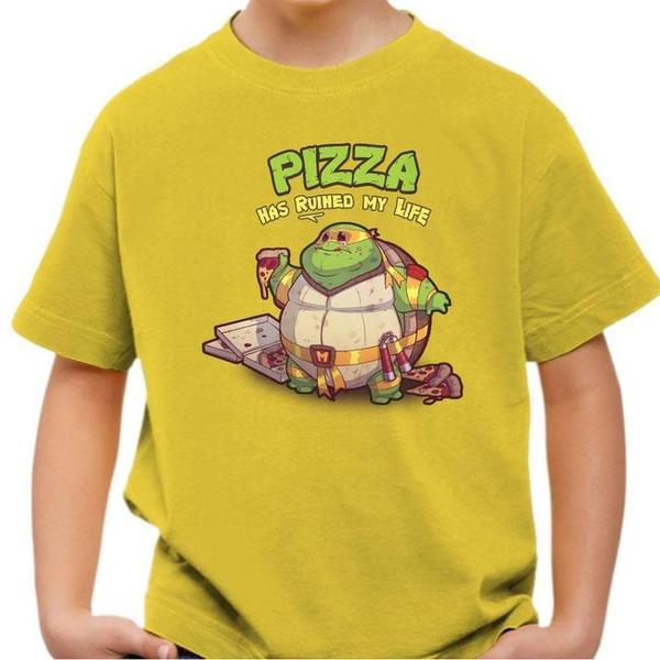 T-shirt Tortue Ninja - Pizza has ruined my life !
