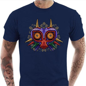 T-shirt geek homme - Majora's Art - Couleur Bleu Nuit - Taille S